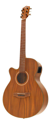 Guitarra Electroacustica Bamboo Ga-40-koa-z-q Zurda Msi Color Marrón Material Del Diapasón Nogal Orientación De La Mano Zurdo