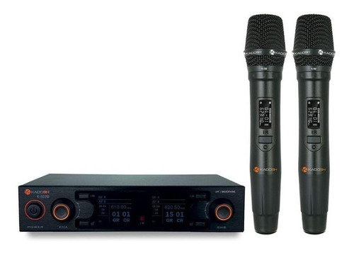 Microfone Kadosh Sem Fio Mão Duplo K 502m