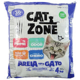 Areia Higiênica P/ Gatos Cat Zone 4kg Controle De Odor 2 Un