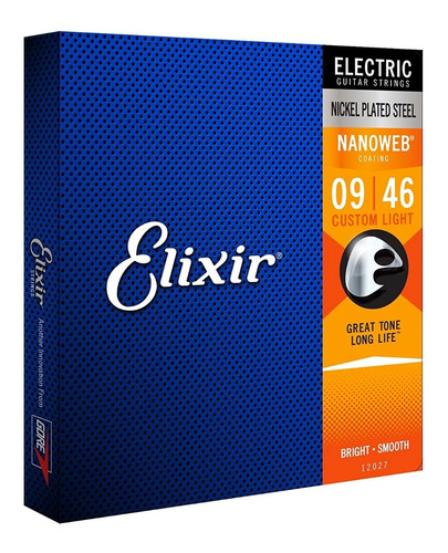 Elixir 3313212052 Cuerdas Guitarra Eléctrica 010-.046 Light