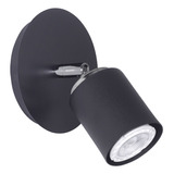 Aplique Pared Negro Cabezal Individual Dirigible Led Kas