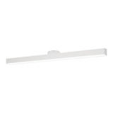 Plafon Prisma 36w Oficina Estudio 114cm Aluminio Blanco