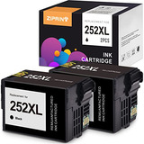 2 Cartuchos De Tinta Para Epson 252xl 252 - Negro 