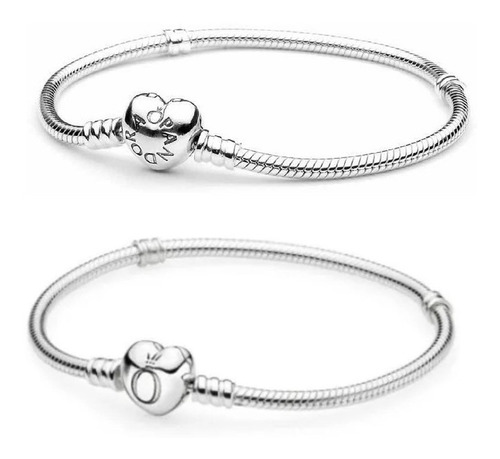 Pulsera Pandora Corazón 100% Original Ale Plata 925