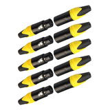 Conectores Xlr Macho Y Hembra Amarillo