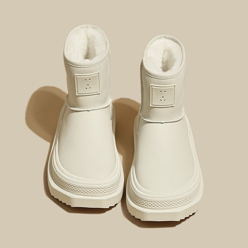 Botas De Nieve Impermeables Para Mujer, Zapatos De Forro Pol