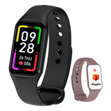 Smartwatch Band Reloj Inteligente Mujer Deportivo Bluetooth Color De La Caja Verde Color De La Correa Púrpura Color Del Bisel Negro Diseño De La Correa Deportiva