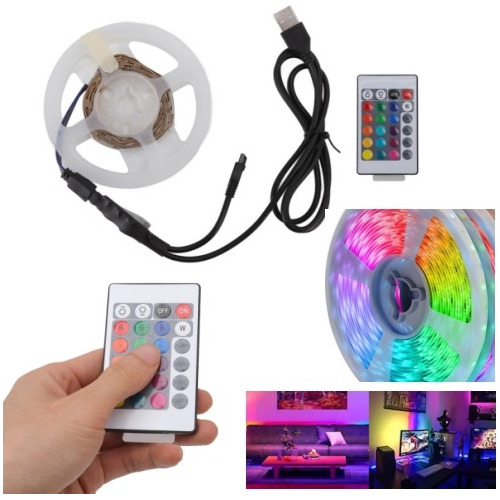  Tira De Luces Led De 10m Rgb Usb Bluetooth Control Por App