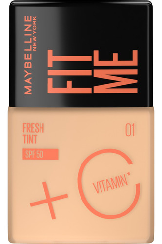Maybelline Fit Me Base De Maquillaje + Vitamina C.  X 30 Ml.