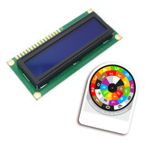 10 X Display Tela Lcd 16x2 1602 Backlight Azul Arduino C/ Nf