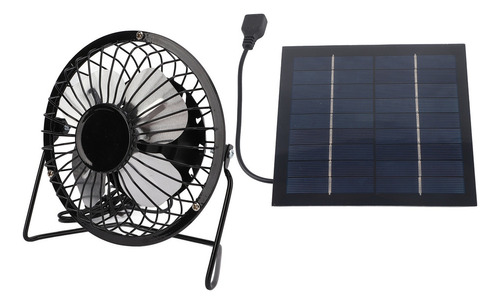 Mini Panel Solar De 5 W, Ventilador De Hierro Y Refrigeració