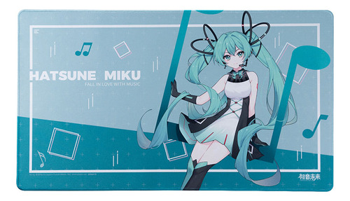 Alfombrilla De Ratón Moeyu Hatsune Miku De Gran Tamaño