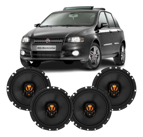 Kit 4 Alto Falantes Jbl 6 Poleg 200w P/ Stilo 2006 2007 2008