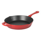 Sartén Crock-pot De Hierro Fundido Esmaltado, 30 Cm, Rojo De