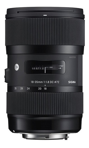 Lente Sigma 18-35mm F/1.8 Dc Hsm Art - Para Canon