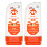 Repelente De Inseto Off Family Adulto Infantil 2x100ml Loção