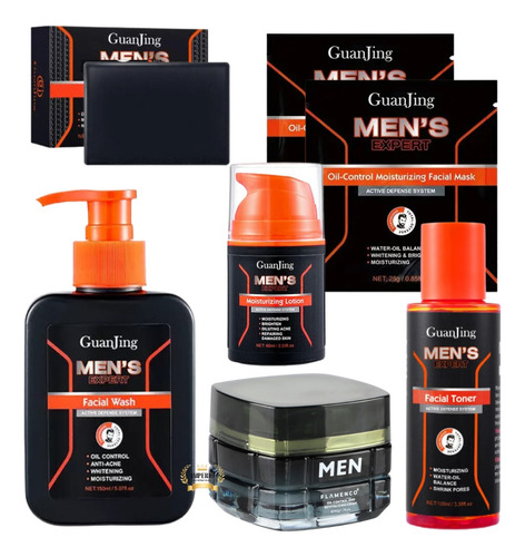 Pack Cuidado Facial Hombre Crema Tonico Locion