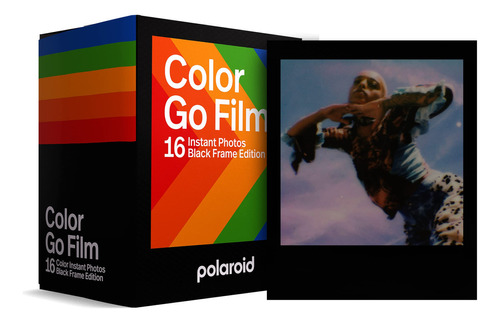 Polaroid Go - Película A Color, Marco Negro, Paquete Doble (16 Fotos) (6211), Solo Compatible Con Cámara Polaroid Go