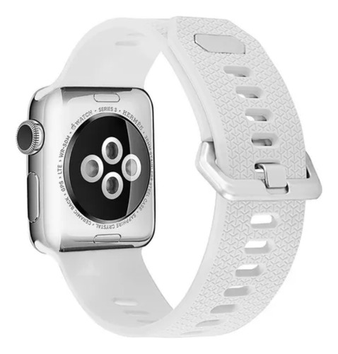 Correa Compatible Iwatch Apple Watch 42/44/45mm-l Blanco