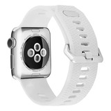 Correa Compatible Iwatch Apple Watch 42/44/45mm-l Blanco