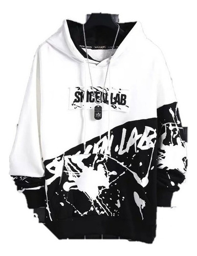 Sudadera For Hombre Hip-hop Fake Two Piece Sewing Trend