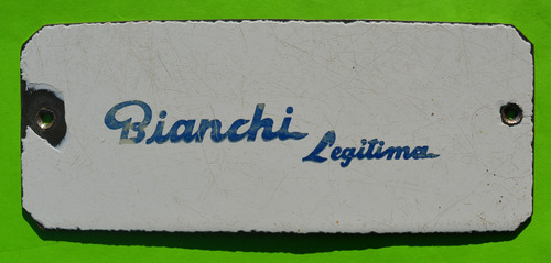 Antiguo Cartel Enlozado Bianchi 