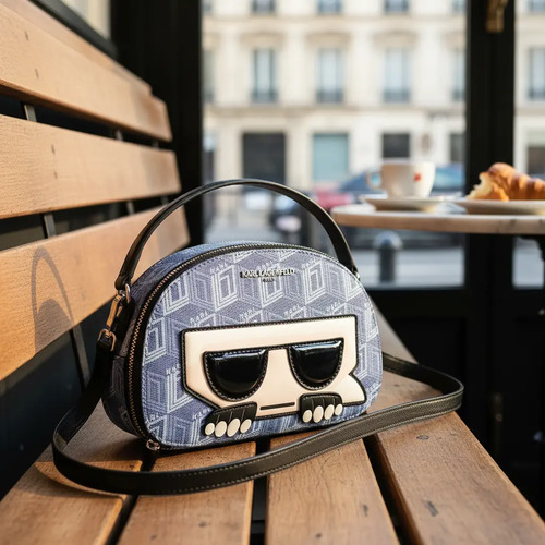 Bolso Crossbody Karl Lagerfeld Plateado - Bandolera - Hermos