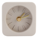 Reloj De Mesa De Cemento De Arenisca Geekcook, Simple, Cuadr