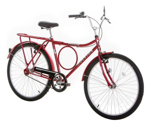 Bicicleta Houston Vb Freios V-brake Vermelho Aro 26