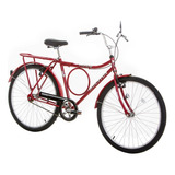 Bicicleta Houston Vb Freios V-brake Vermelho Aro 26