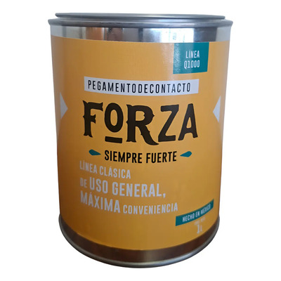 Pegamento De Contacto Forza 1l Q1000 Uso General Amarillo Amarillo