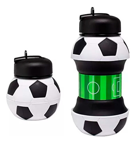 Botella Balón Deportivo Plegable Para Agua Deportes 550ml