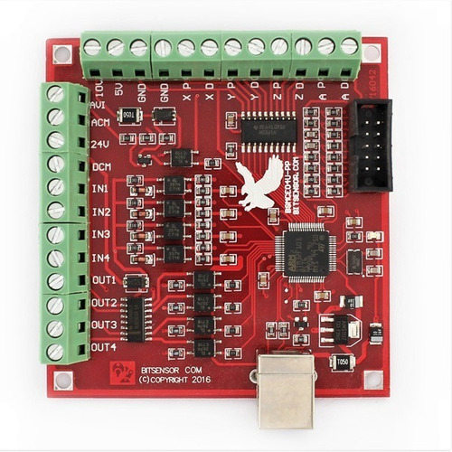 Interfaz Usb Mach3 Cnc P/ Drivers P/ Motores Pap 4 Axis