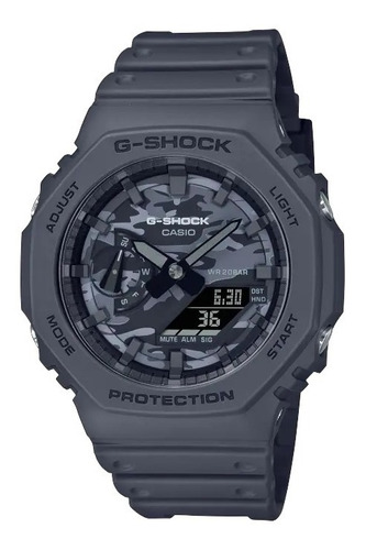 Reloj Casio Hombre Ga-2100ca-8a G-shock Antigolpes Camu Luz