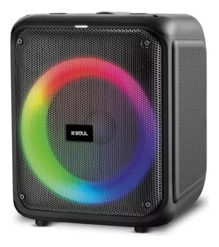 Parlante Soul Bt Xl50 8  30w Led + Mic Karaoke Tws Negro