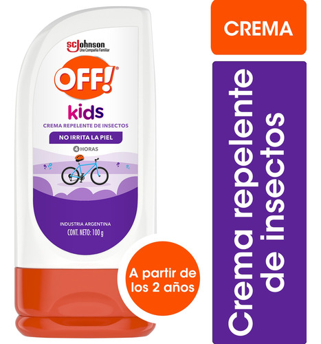 Off Kids Repelente Crema Niños X90g - 3 Unidades