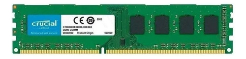 Memoria Ram Color Verde 4gb 1 Crucial Ct51264bd160b