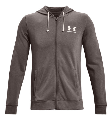 Buzo Hombre Ua Rival Terry Lc Fz Café Under Armour