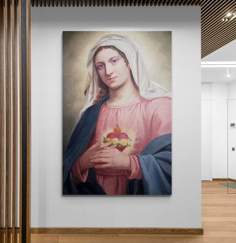 Cuadr Lienzo Tayrona Store Sagrado Corazon Jesus 001 50x70cm