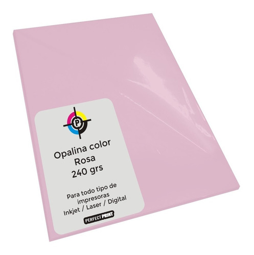 Opalina Color A4 X 100 Hojas 240 Grs Cartulina Papel Grueso