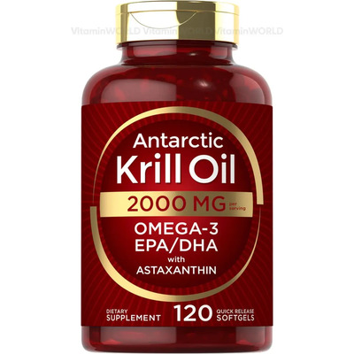 Carlyle Premium Aceite De Krill Oil 2000mg Frasco 120caps Softgels Omega 3 Dha Epa Sin Sabor con Omega 3 Dha Epa Y Astaxantina Procedente De Krill Rojo Del Antartico suplemento de Máxima Fuerza | MercadoLibre