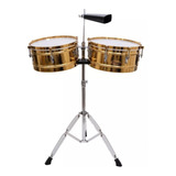 Timbaleta Parquer Mystic 14+15 Soporte + Cencerro Timbal.