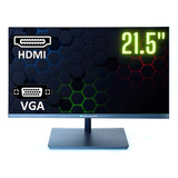 Monitor 21.5  Led Hdmi Vga Full Hd Ultra Fino 75hz - Preto