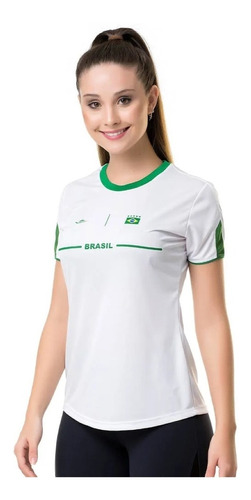 Camiseta Elite Brasil Copa Do Mundo Al Bayt Feminina