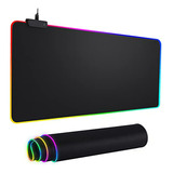 Mousepad Rgb Con Luces Led, Grande Y Amplio Para Ratón