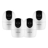 Kit 4 Câmeras Ip 360° Wi-fi Full Hd Im4 Mibo Intelbras