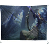 Bandera Legue Of Legends 100x150cm Setup Gamer Item