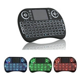 Mini Teclado Led Iluminado Wireless Bluetooth Touchpad Tv