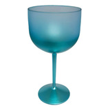 25 Taças Gin Acrílico Cristal Degradê Bicolor Fosco 550 Ml