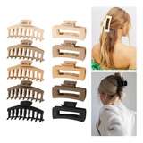 Pinzas Para El Cabello, Garra Fuerte Para Pelo Mujer 10 Pcs